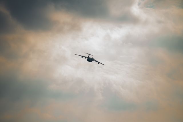 69-0018 — - 69-0018 in the distance on her very last flight.