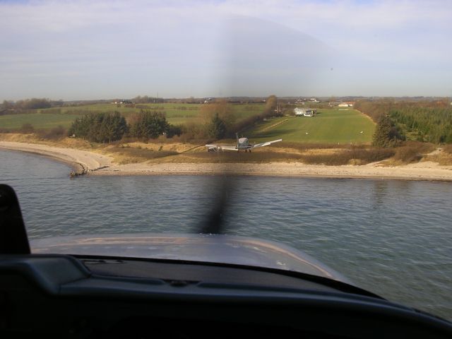 SUD Horizon (D-EMUG) - French Gardan Horizon GY80 landing on Kegnaes (Denmark), 400 meter grass runway