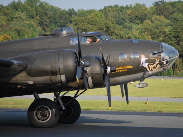 Boeing B-17 Flying Fortress (N3703G) - MEMPHIS BELLE Taxiing - 9/15/12