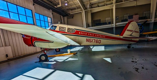 Cessna T-50 Bobcat (N51760) - N51760 1944 Cessna T-50 Bobcat C/N 5703 "Donner" "North Pole Express" " Santa's Lil' Helper" - Military Aviation Museumbr /Virginia Beach Airport (42VA)br /Photo:  Monica E. Del Corobr /(TDelCoro)br /January 21, 2024