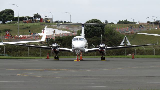 Beechcraft Super King Air 350 (ZK-VME) - Tasman Aviation's VME parked up at Air Centre One.