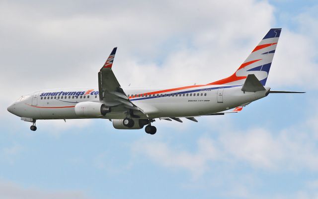 OK-TSA — - smartwings 737-8 ok-tsa on approach to rwy24 at shannon 7/8/14.