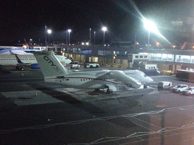 Avro Avroliner (RJ-85) (EI-RJO) - EI-RJO of cityjet waiting to be loaded for its flight to CDG from NCL