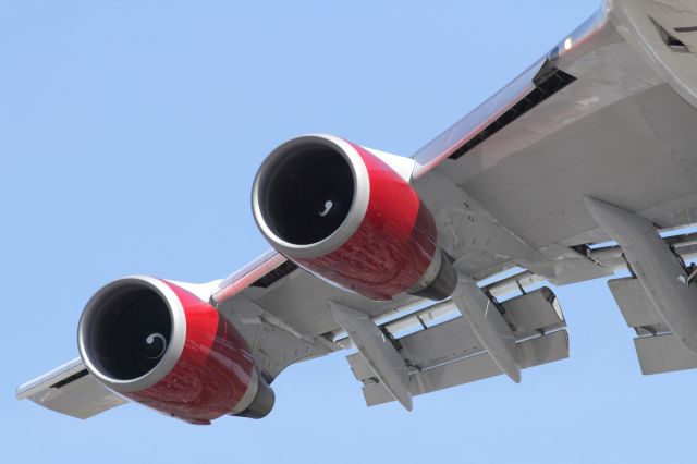 Boeing 747-200 (G-VROC) - GE CF6 Turbo Fan Engines.