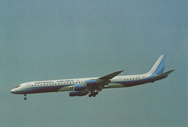 McDonnell Douglas DC-8-70 (N9378) - scanned from postcardbr /national