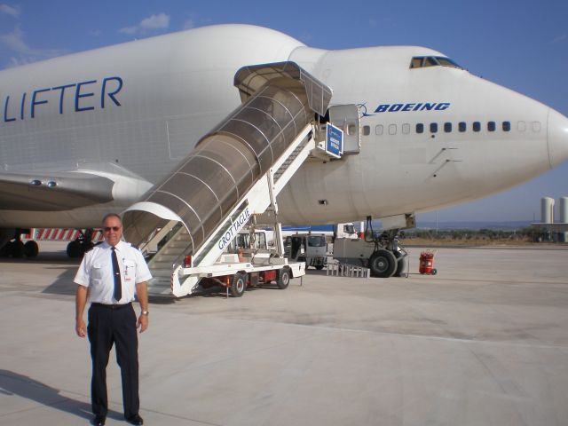 Boeing Dreamlifter (N249BA) - Grottaglie, Italy. Waiting for more parts of course.