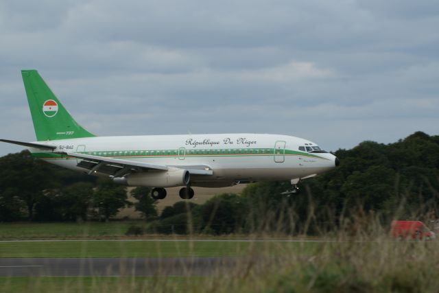 Boeing 737-700 (5U-BAG) - Landing @ Lasham, UK