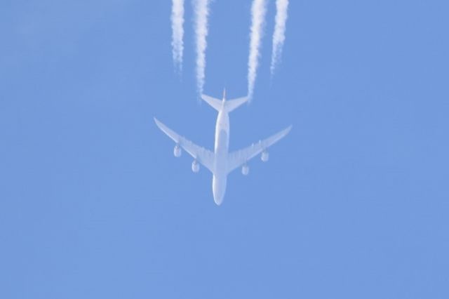 BOEING 747-8 (D-ABYA) - DLH464 routing EDDF-KMCO at FL340.  Taken over Northern Ireland at 1425 on 19 March 2016.