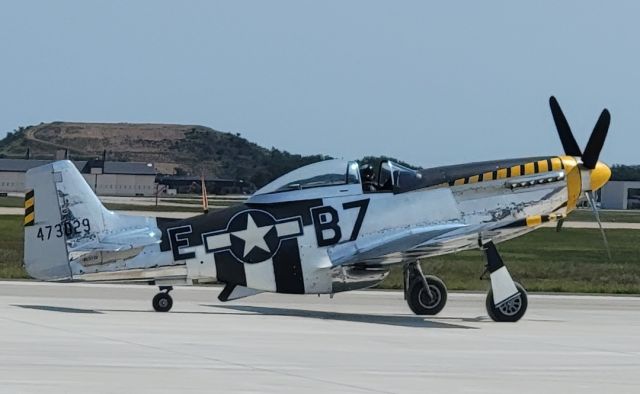 North American P-51 Mustang (N51JB) - P-51D taxiing at the 2022 Andrews Air & Space Expo 