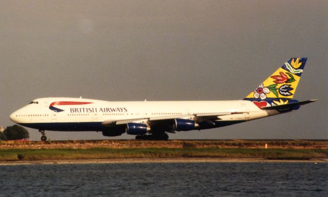Boeing 747-200 (G-BDXG) - From July 1998 - Flowerfield World Tail Scheme.