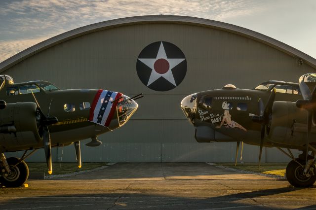 Boeing B-17 Flying Fortress — - Two old warriors meet for the first time and the last. An "Aloha" moment for sure! March 14th, 2018