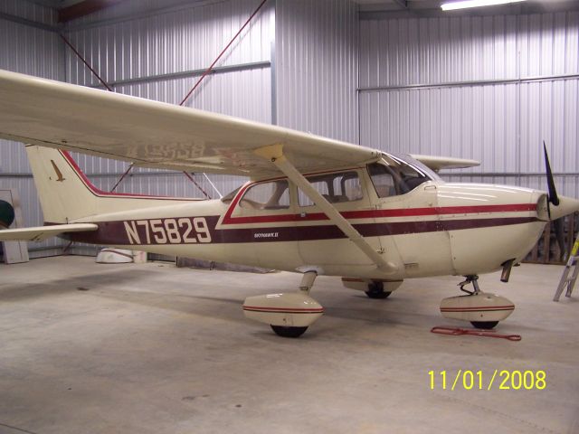 Cessna Skyhawk (N75829) - Photo taken of my personal favorite Cessna at Scott County, Oneida Tennessee. In 2010, I flew my family in this nice bird to Destin Fla.  