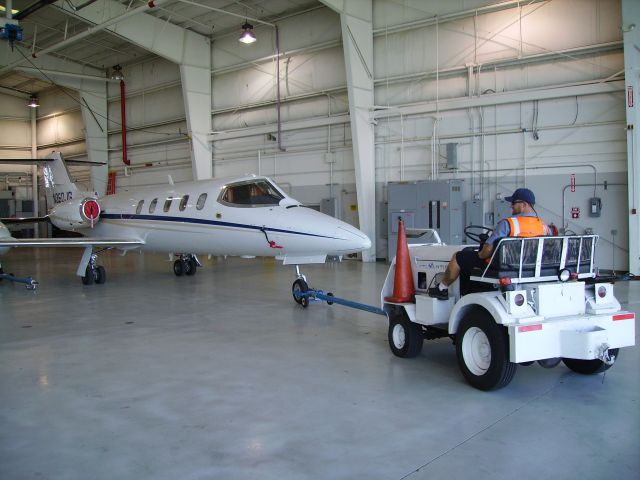 Learjet 25 (N360JG) - Towing N360JG, Nashville, TN