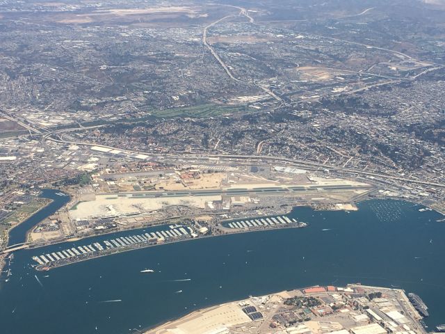 BOEING 767-300 — - Flying over San Diego international.