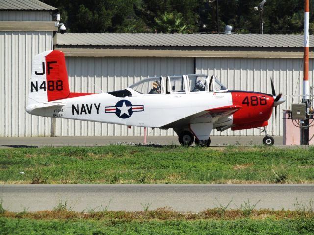 Beechcraft Mentor (N488JF) - Taxiing to RWY 24