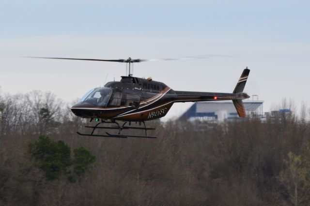 Bell JetRanger (N941SC) - VETA AIR LLC landing at KJQF - 3/14/20