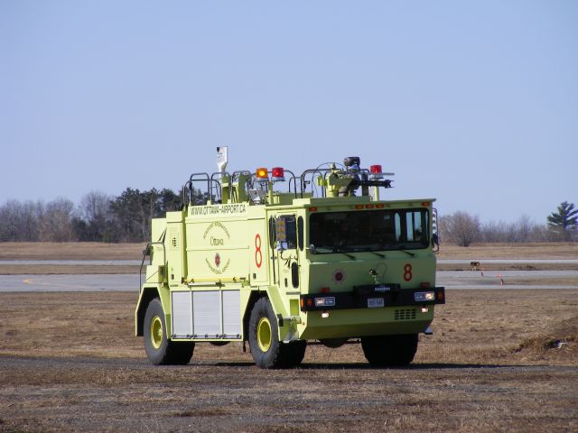 — — - Fire fighting vechile used at Ottawa.