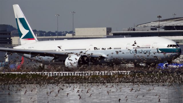 BOEING 777-300ER (B-KPZ) - B-KPZ, 3 Yearsbr /Cathay Pacificbr /Boeing 777-300ER (twin-jet) (H/B77W/L)br /06-Mar-2015 B77W/L San Francisco Intl (KSFO) Hong Kong Intl (VHHH / HKG) 13:32 PST 19:43 HKT (+1) 14:11