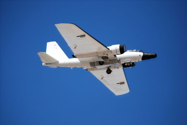 Martin WB-57 (NASA926) - NASA WB-57 N926NA landing at Nellis AFB on 19th May 2010.