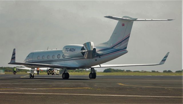 Gulfstream Aerospace Gulfstream IV (TC-MZH) - Santa maria Island International Airport - LPAZ - Azores. April 17, 2021.