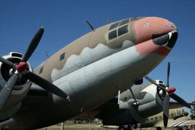 CURTISS Commando (4477575) - C-46 Commando 44-77575 Honey Cat at Castle AFB Air Museum in 2010