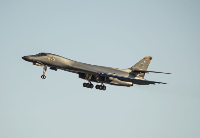 066 — - B-1B returning from a Red Flag mission.