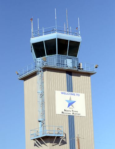 — — - KGYI ATC Tower