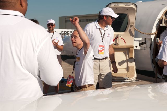 CSOA — - Cessna Special Olympics Airlift 2010 - http://flightaware.com/airlift/ - Airlift and Athletes arriving in Lincoln, Nebrasks on July 17, 2010.  Photos Courtesy Cessna Aircraft Company