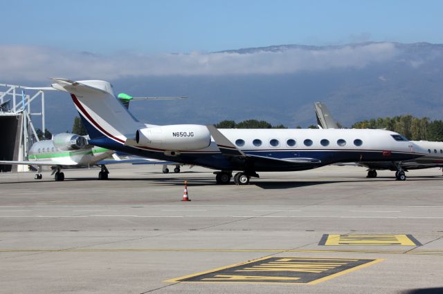 Gulfstream Aerospace Gulfstream G650 (N650JG) - ex M-ATAK re-registered few days ago at LSGG