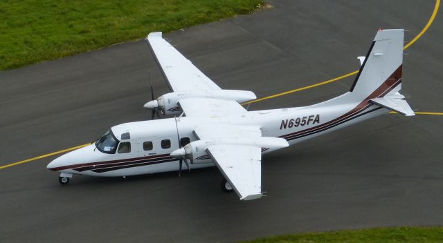 Gulfstream Aerospace Jetprop Commander (N695FA) - Taxiing in to Isle of Man from Iceland