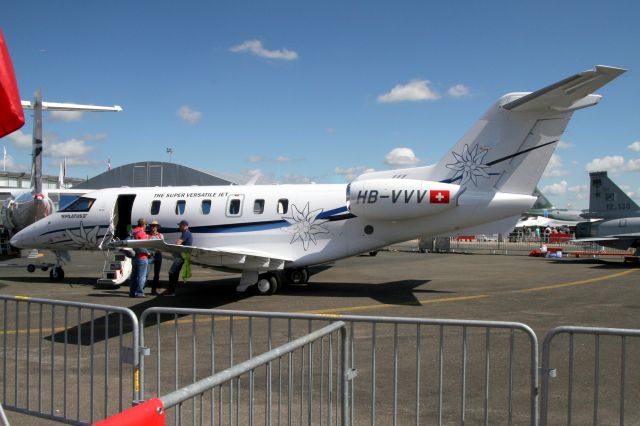 Pilatus PC-24 (HB-VVV) - Pilatus PC-24 on display at the 53rd International Paris Air Show on 21-Jun-19, returning to LSZC as PCH124 later in the day.