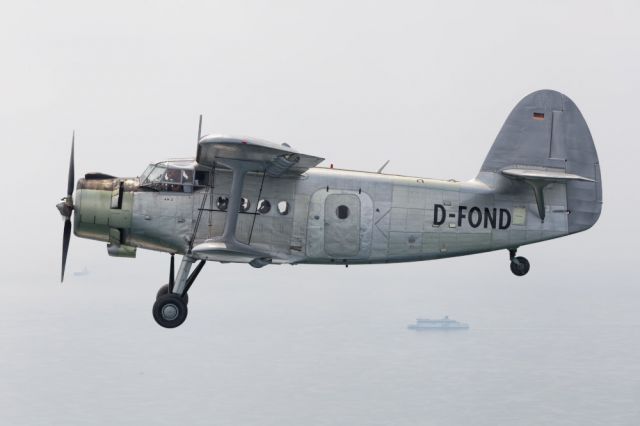 Antonov An-2 (D-FOND) - between Dover and Calais (GB-France)