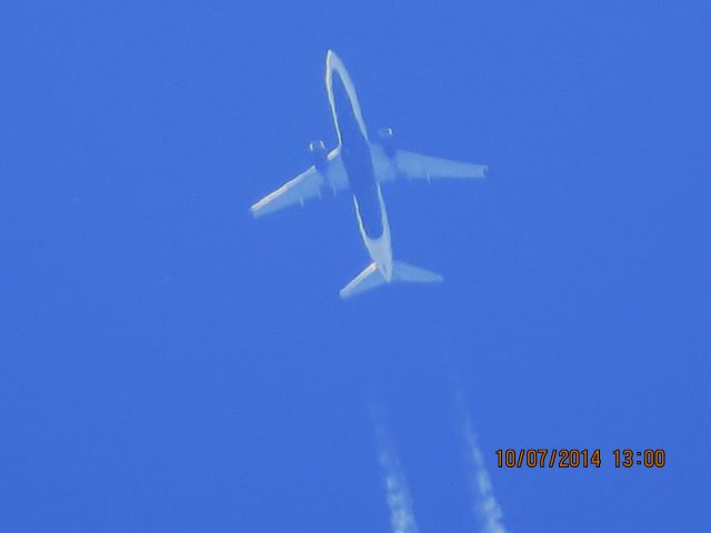 Boeing 737-800 (N391DA) - Delta flight 1158 from SLC to MCO over Southeastern Kansas at 37,000 feet.