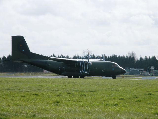 TRANSALL C-160 (N5046) - 50+46 C160D CN D68 OF LTG61 IN SPECIAL CS AT SHANNON 31/03/2008 SEEN ON RWY 24 NOTICE THE RINGS FROM PROPELLERS IN COLD MORNING AIR