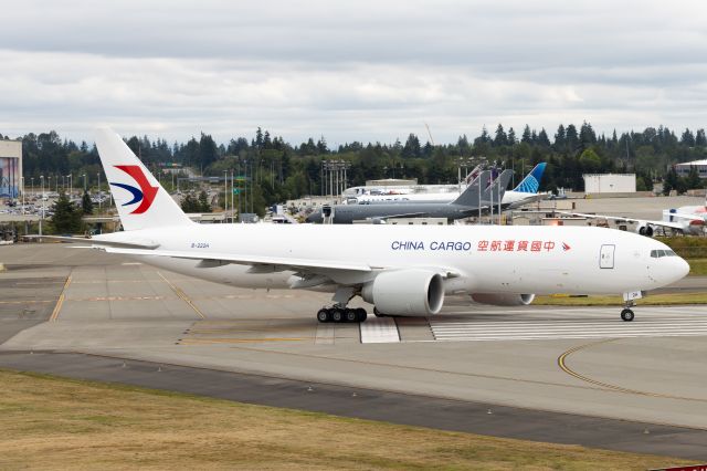 BOEING 777-200LR (B-222H) - Taken from the viewing deck at Future of Flight museum