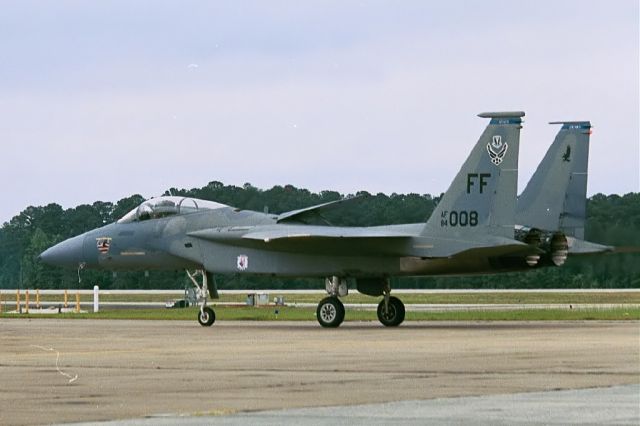 McDonnell Douglas F-15 Eagle (EGN123AB) - F-15 Eagle makes a demonstration run at the MCAS Cherry Point Air Show