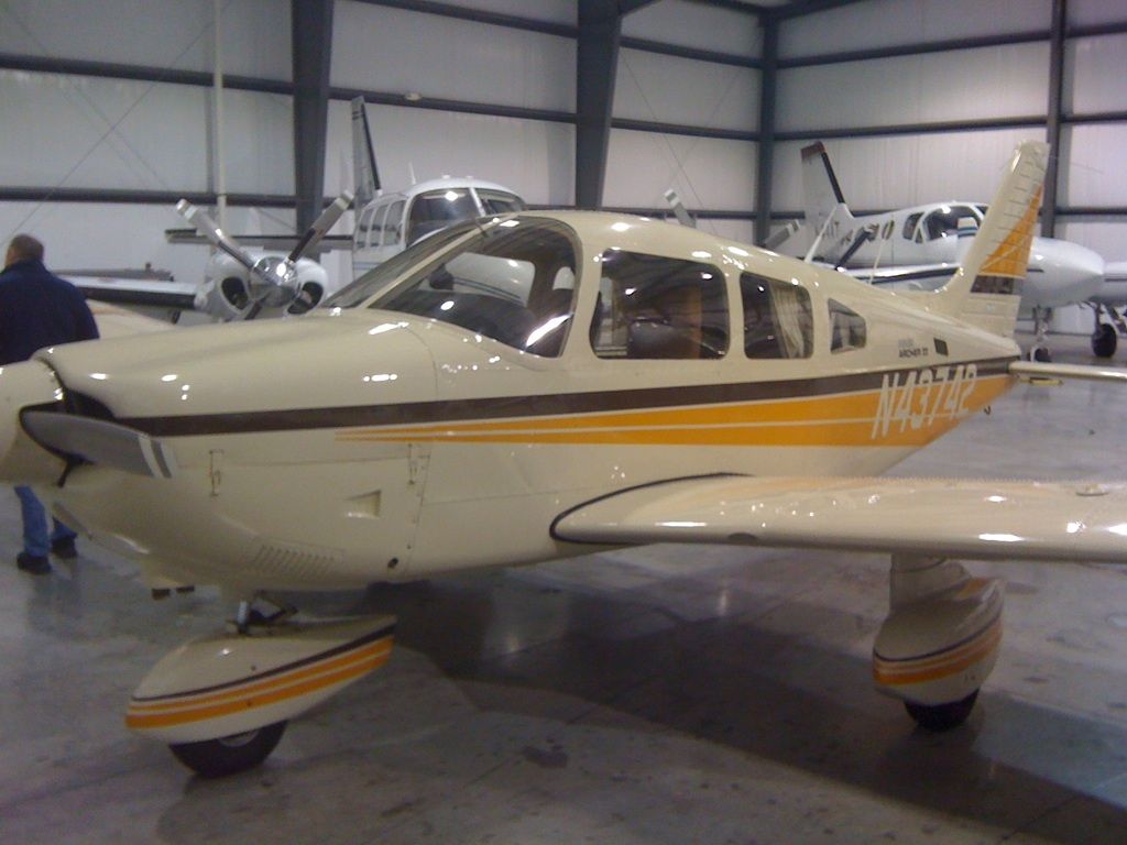 Piper Cherokee (N43742) - Air Fouch One in the hangar at KDVK.