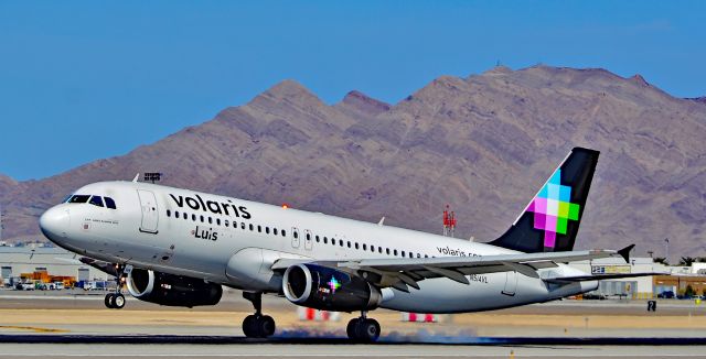 Airbus A320 (N514VL) - N514VL Volaris 2012 Airbus A320-233  cn 5337 "Luis" (Cap. Ulises Ramírez Rico) -Las Vegas - McCarran International (LAS / KLAS)br /USA - Nevada, March 16, 2016br /Photo: Tomás Del Coro 