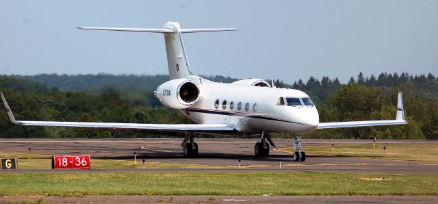 Gulfstream Aerospace Gulfstream IV (N131SW) - Crossing runway 36 at G, taxiing for departure OXC