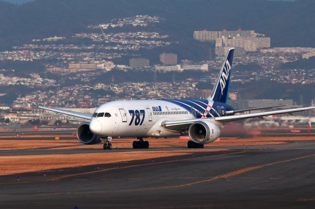 Boeing 787-8 (JA802A) - ANA Boeing787 JA802A Last flight from ITM, SABAJIROU calling in Japan was taking-off from ITM/RJOO..good-bye..