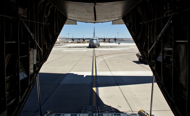 Lockheed C-130 Hercules — - Looking at a NevANG Lockheed C-130H on the Air Guard ramp at RNO. 