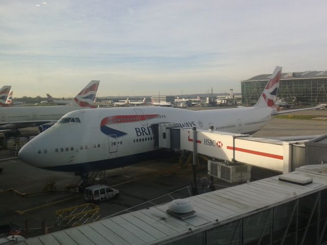 Boeing 747-400 (G-CIVY) - Terminal 5, London Heathrow -28/12/2015br /This plane was my ride to New York JFK that same day, onboard flight BA113.