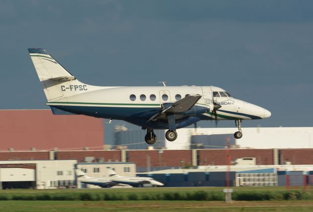 British Aerospace Jetstream Super 31 (C-FPSC) - On final to 24R in CYHU. 20-07-2020