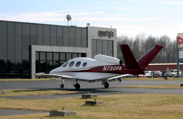 Cirrus Vision SF50 (N730FA) - Cirrus Vision single-engine jet visits Sportys Pilot Shop.