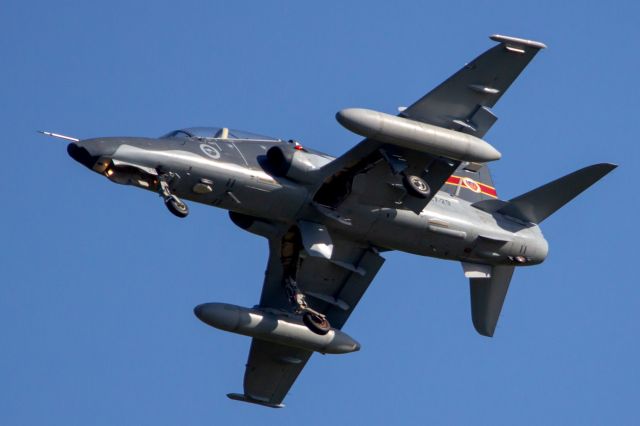 Boeing Goshawk (A2729) -  BAE Hawk 127 LIF cn DT29.RAAF serial A27-29, 79 Sqn tail YPEA 02 July 2024