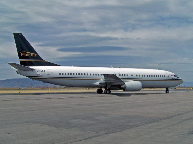 BOEING 737-400 (C-FLEJ) - A VERY rare visitor. A side note, this is the first photo of this aircraft inside the US on Flightaware