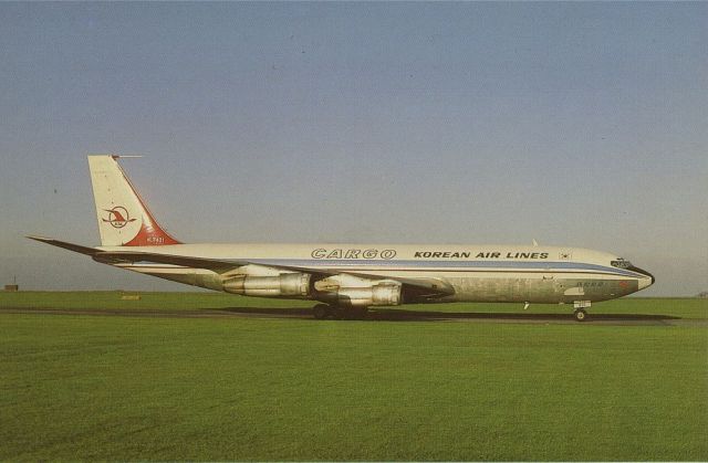 Boeing 707-100 (HL7431) - SCANNED FROM POSTCARDbr /KOREAN AIR LINES CARGO