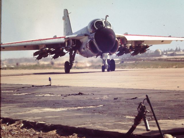 Grumman Prowler — - Chu Lai, South Vietnam; late 1968. Note the variety of external stores...