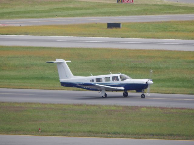 Piper Saratoga (N3769M) - A Cessna taxis down the tarmac at KALB after making an emergency landing because of a sputtering propellor