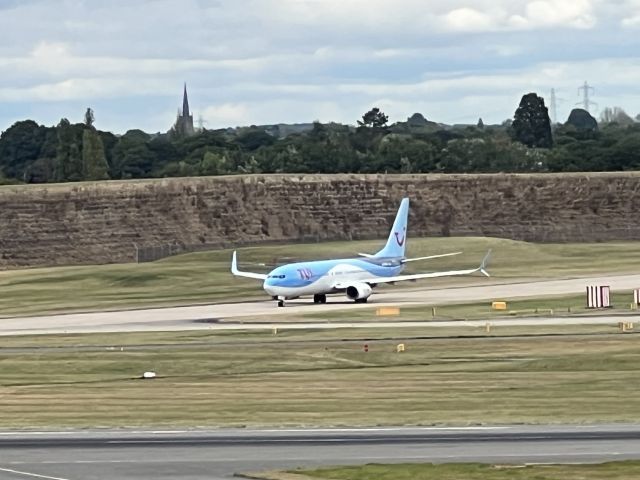 Boeing 737-700 (G-FDZS) - Standing on the opposite side of departures on top floor of the car park